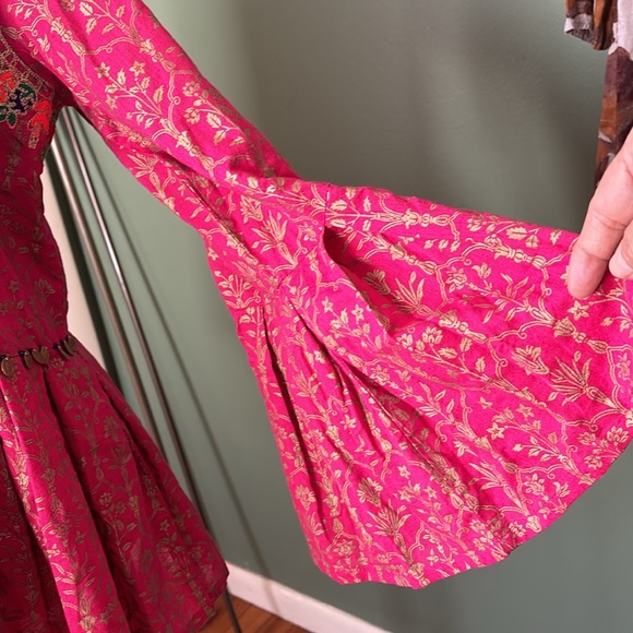 Rang Ja Women’s new size M India embellished peplum long sleeves blouse - Picture 6 of 11